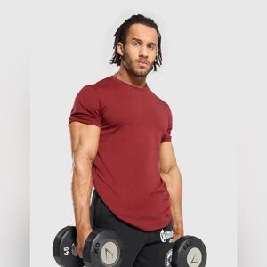 GYMSHARK Men’s Legacy T-Shirt Slim Fit Red- NWT